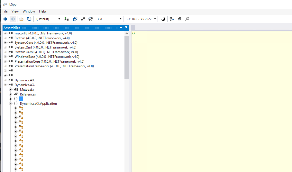 Decompile DLLs to view X++ from 3rd party ISVs – Marked Code